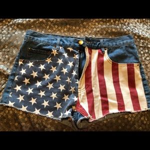American Flag short shorts. Size 29.